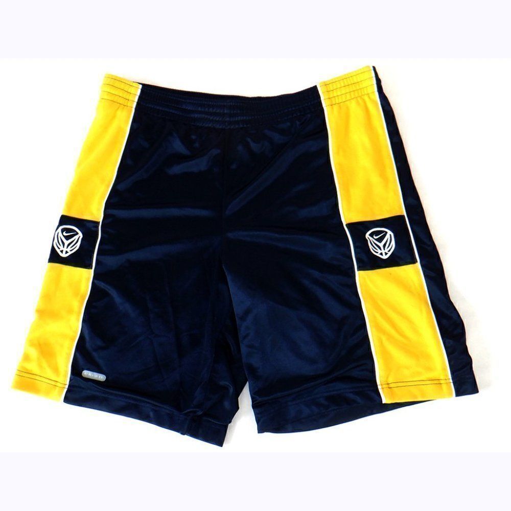 Nike blue/yellow basketball shorts